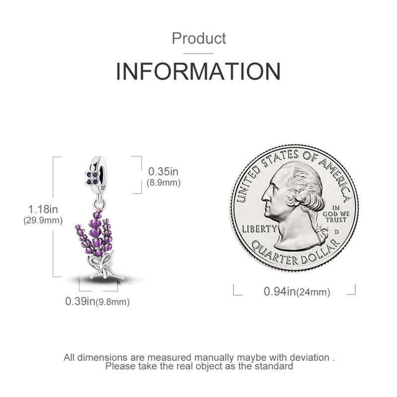 925 Silver Lavender Charms Bead CZ Zircon Notebook Mouse Dangle Fit Bracelet DIY Women Jewelry