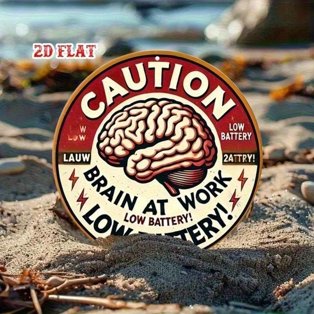 

Vintage Tin Sign 8x8 Inch Retro Metal Wall Art, Funny Warning Caution Sign for Home Bar Garage Man Cave, Humorous Pub Decor різнокольоровий