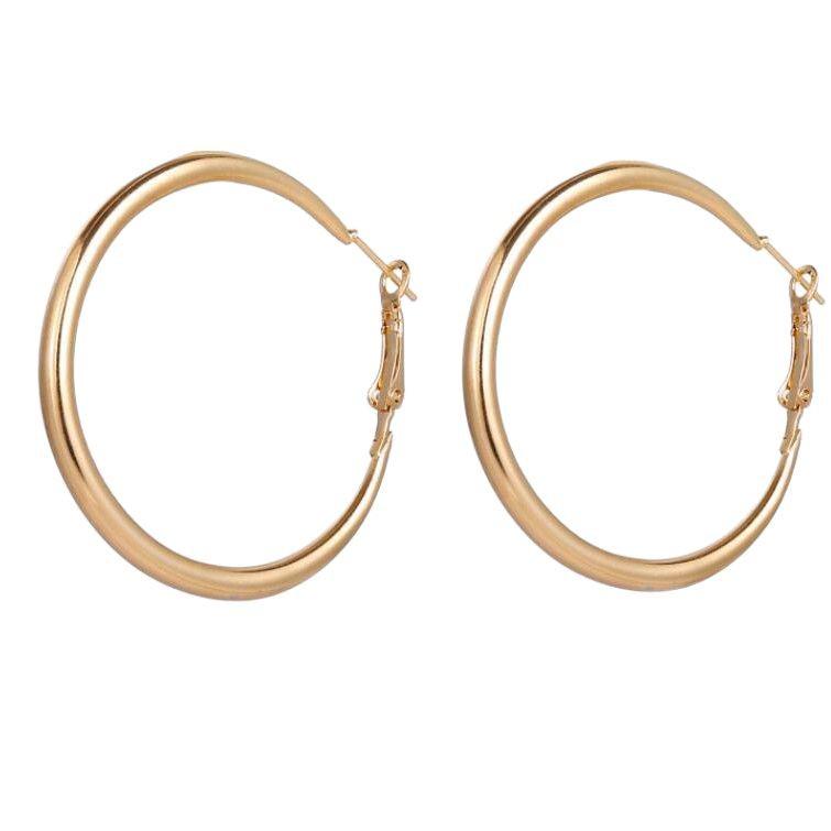 Übertriebene geometrische Hohl-Creolen im Punk-Stil für Damen