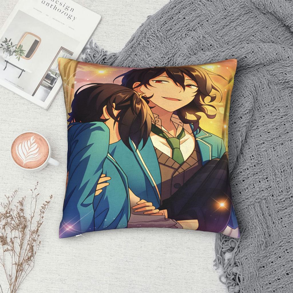 Pillow Cover Ensembles-Stars Kawaii Pillow Case For Living Room Chair Pillowcases