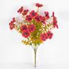 Autumn Series Artificial Eucalyptus & Violet Morning Glory for Outdoor Garden Decoration