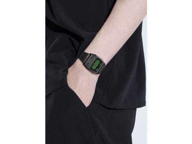 CASIO CLASSIC A1100B-1JF PREMIUM Full Metal Digital Quartz Watch Green LCD 35mm