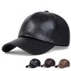 Vintage Skórzana Czapka Baseballowa Męska Moda Hip Hop Czapki Sportowe Czapka Wojskowa Armii Brytyjska Vintage Skórzane Czapki z Krowiej Skóry gorras