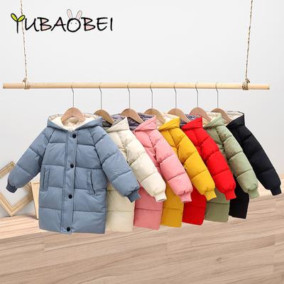 Crianças Roupas Jaqueta de penas para meninos Meninas Inverno Algodão Acolchoado Bebê Engrossado Casaco Crianças Longo Sobretudos