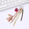 Nylon Rope Simulation Food Keychain Hand-Woven Leather Roast Duck Pendant  Children Girl