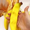 Slow-Rising Ripe Banana Squeeze Toy Soft TPR Fidget for Stress Relief Realistic Fruit-Themed Decompression Gadget for Kids Adults Portable Novelty