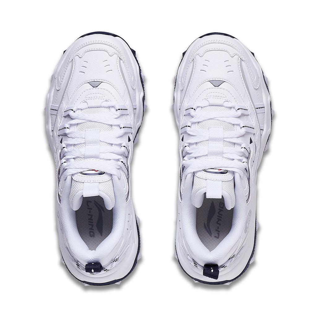 Li-Ning Cat Paw Lite 2 Classic Versatile Retro Thick Sole Height Increasing Rebound Non-Slip Wear-Resistant Low-Top Dad Shoes Women sneaker AGCT358-10