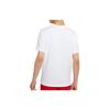 Nike T Shirts Men's White Crew Neck Moderate Straight Fit CK9514-100