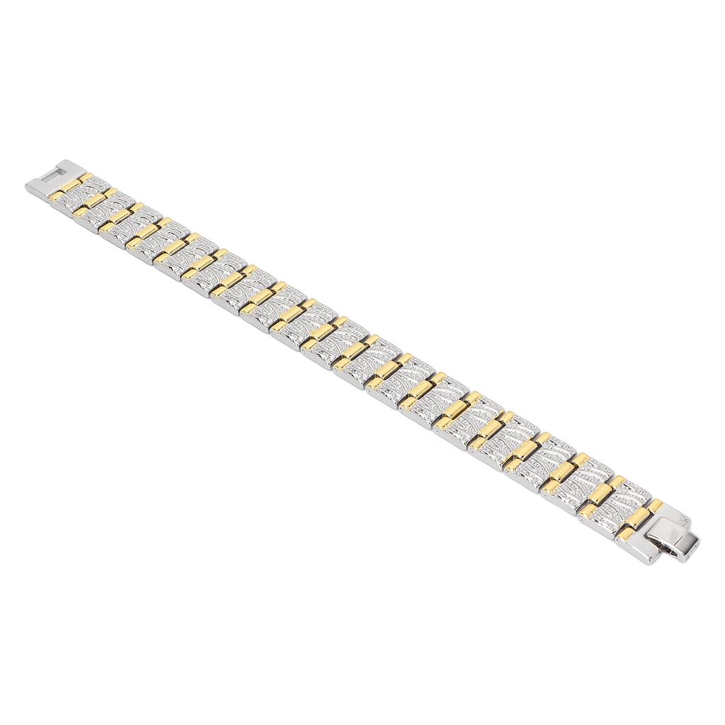 Magnet Therapy Bracelets Titanium Steel Improve Sleep Lose Weight Stylish Bracelets Jewelry Silver Golden