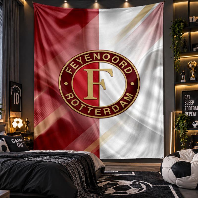 Arazzo da Appendere a Parete Stampa Feyenoord Tessuto per Soggiorno Camera da Letto Decorazione per la Casa