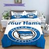 Hertha BSC Custom Name Pattern Bedding,Quilt Set Quilt Cover Pillowcase Home Birthday Gift(1 * Duvet Cover + 2 * Pillowcase, Without Core)