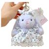 Detailed Craftsmanship Cartoon Rabbit Pendant 12cm Soft Doll Keychain Kawaii Rabbit Keychain Girls