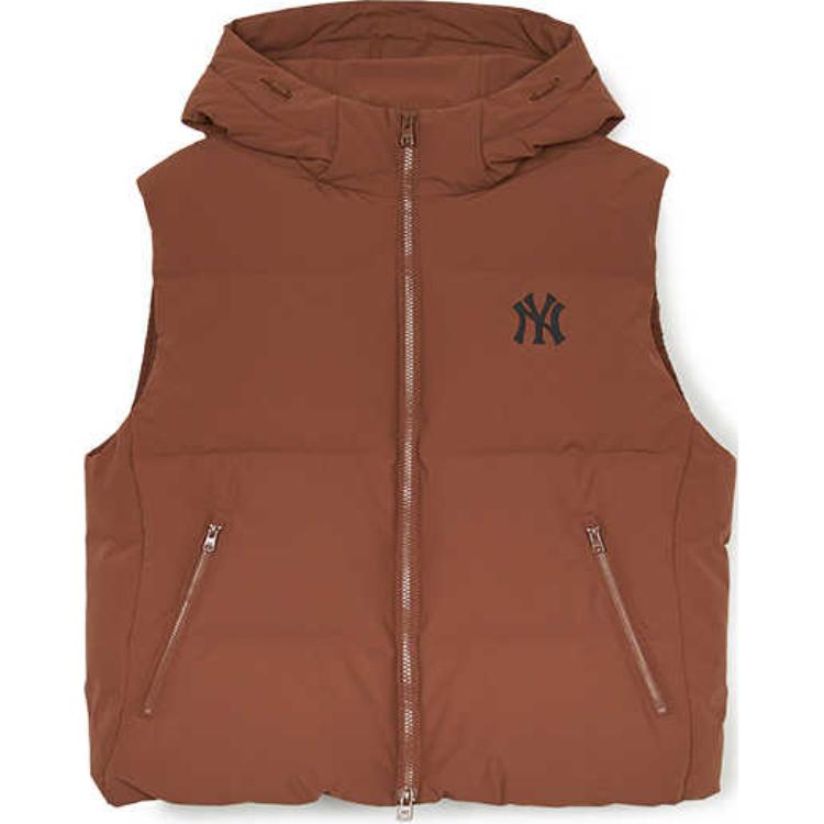 New MLB New York Yankees Vest Unisex Light Brown 3ADVB1046-50BRL
