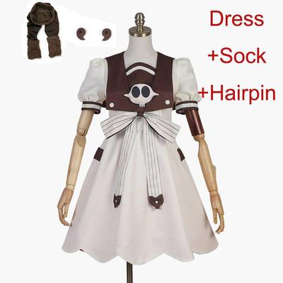 Scione Anime Jibaku Shounen Hanako Kun Nene Yashiro Cosplay kostým Kompletní sada toaletních šatů