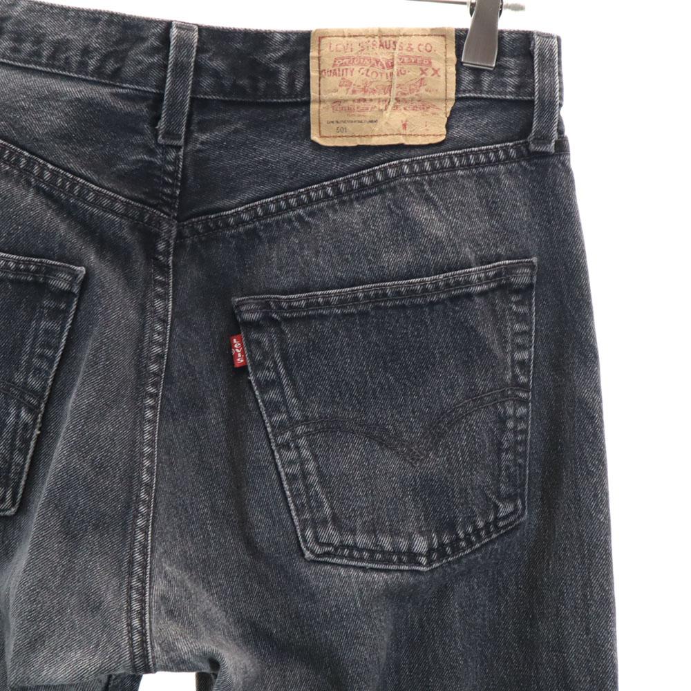 Levi's 90s 501 Polish Euro Piece Dyed Black Straight Denim Pants Jeans Men's Used