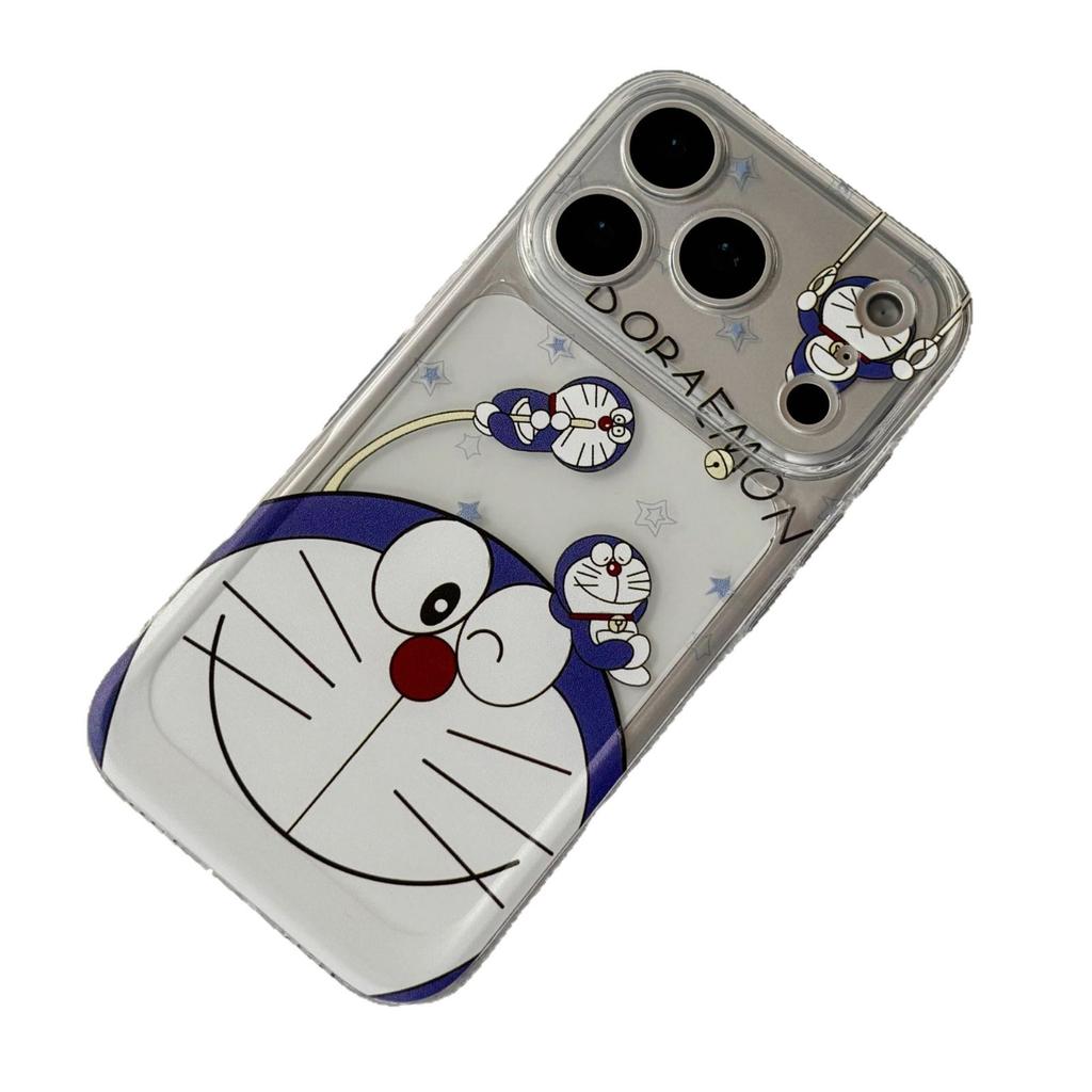Cute Jingle Cat Applies To Apple 16/17Pro Space Case IP15 Transparent 14 All-inclusive 13 Women 12 Anti-drop 11 Soft