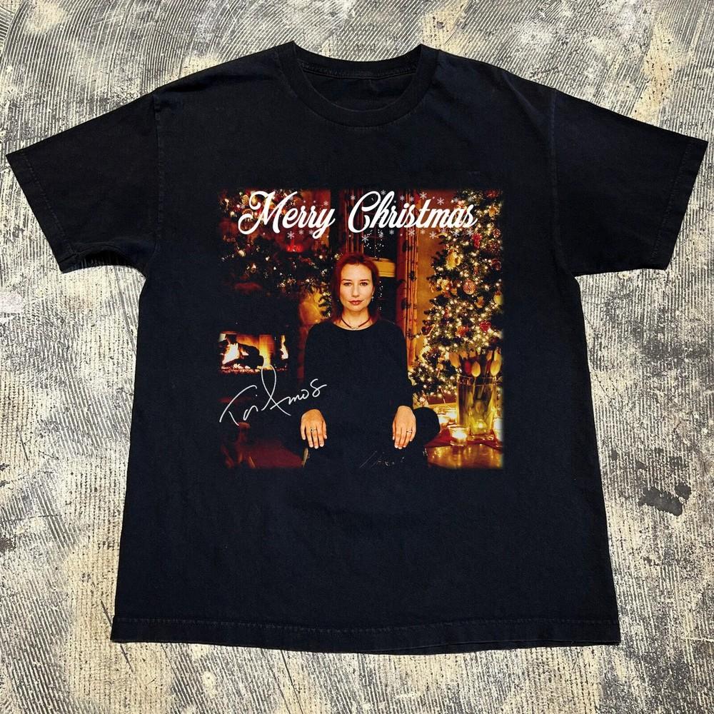 NEW Merry Christmas TORI AMOS Signature Black All Size Shirt HD832 Unisex T-Shirt XXXXL