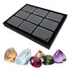 Tall Rectangular Organizers Box For Loose Stone Samples Waterproof PU Material Jewelry Showcase