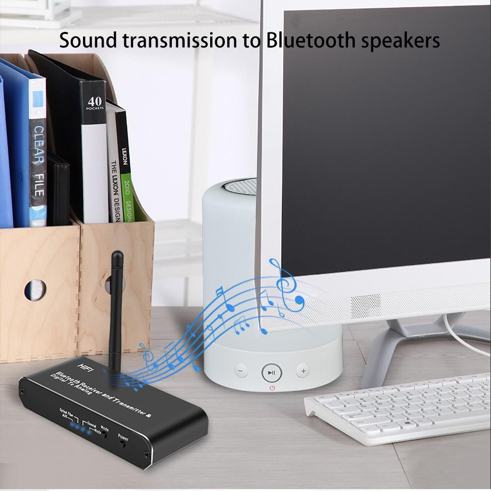 VAORLO HiFi Wireless Bluetooth 5.0 Sender Empfänger Unterstützung Digital zu Analog Stereo Musik Für TV Kopfhörer Konverter