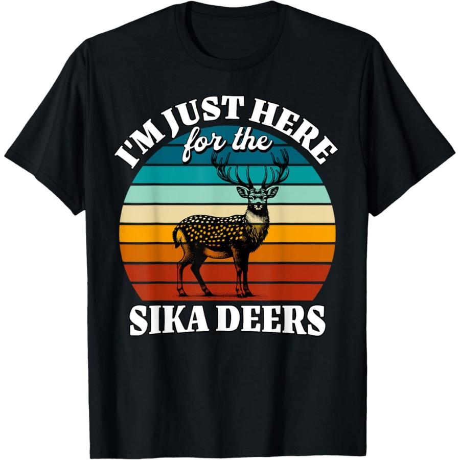 Sika Deer I m Just Here For Sika Deer T-Shirt XXXXXL чёрный