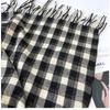 Plaid Scarf Women's Autumn and Winter New Warm Fringed Shawl Scarf Warm Windproof Neck Scarf Casual Outdoor