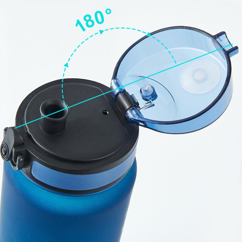 1PC Colorful Leak Proof Sports Plastic Cup Large Capacity Water Bottle 1 Liter