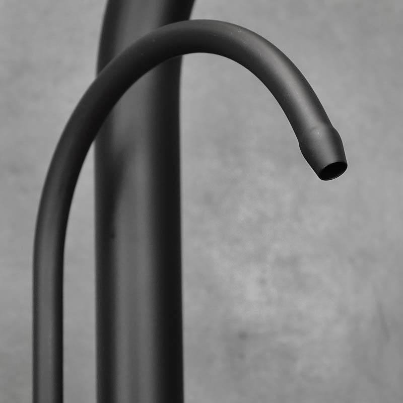 Black DOUBLE freestanding kitchen tap