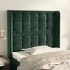 VidaXL Headboard with Ears Dark Green 83x16x118-128 Cm Velvet3120047