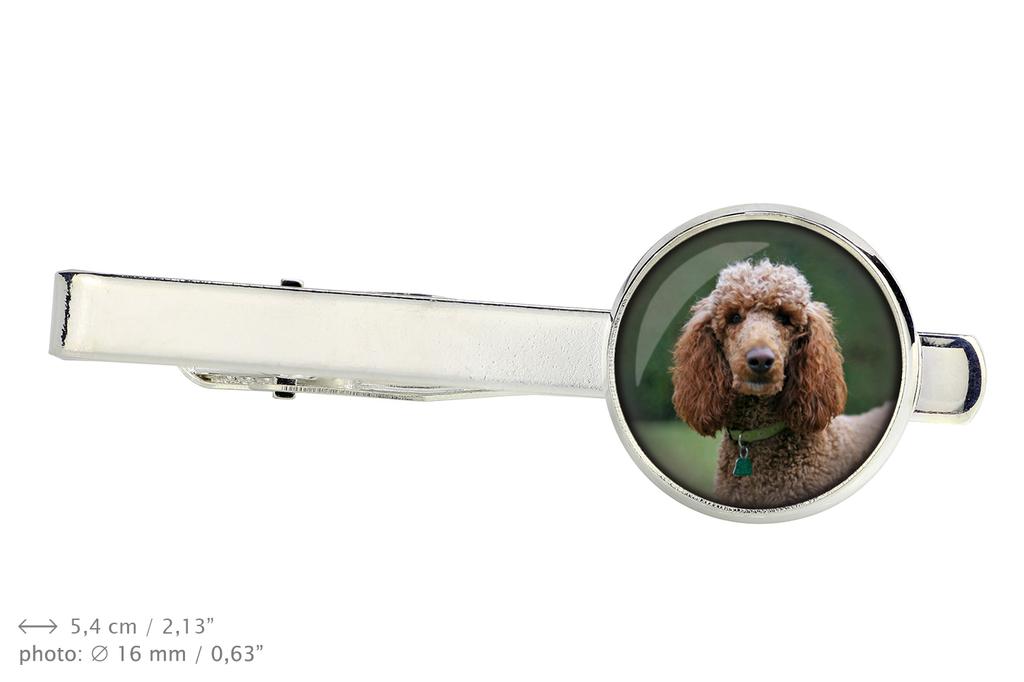 Poodle - tie clip, ornament, jewelry for an evening outfit by Art-Dog