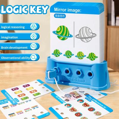 Logik-Spielkarten Farb-Form-Zuordnungs-Puzzle-Spiel für Kinder Logisches Denktraining Eltern-Kind-Interaktives Spielzeug
