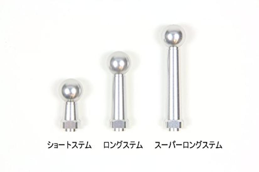 MAGICAL RACING Racer Replica Mirror Type 4 Head Silver Super Long Stem 65mm B Type (G Silver) [Installation Pitch 40~51mm] A01-GSRS-B4002