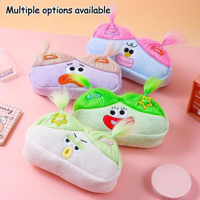Cute Cartoon Pencil Case Large Capacity Pencil Box Creative Pen Storage Bag