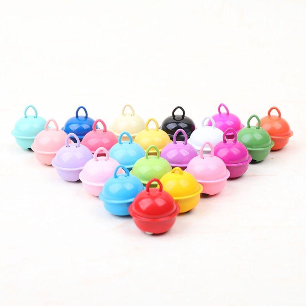 4Pcs Candy Colors Pet Colorful Bell Accessory DIY Keychain Pendants Accessories Metal Bells  Pet