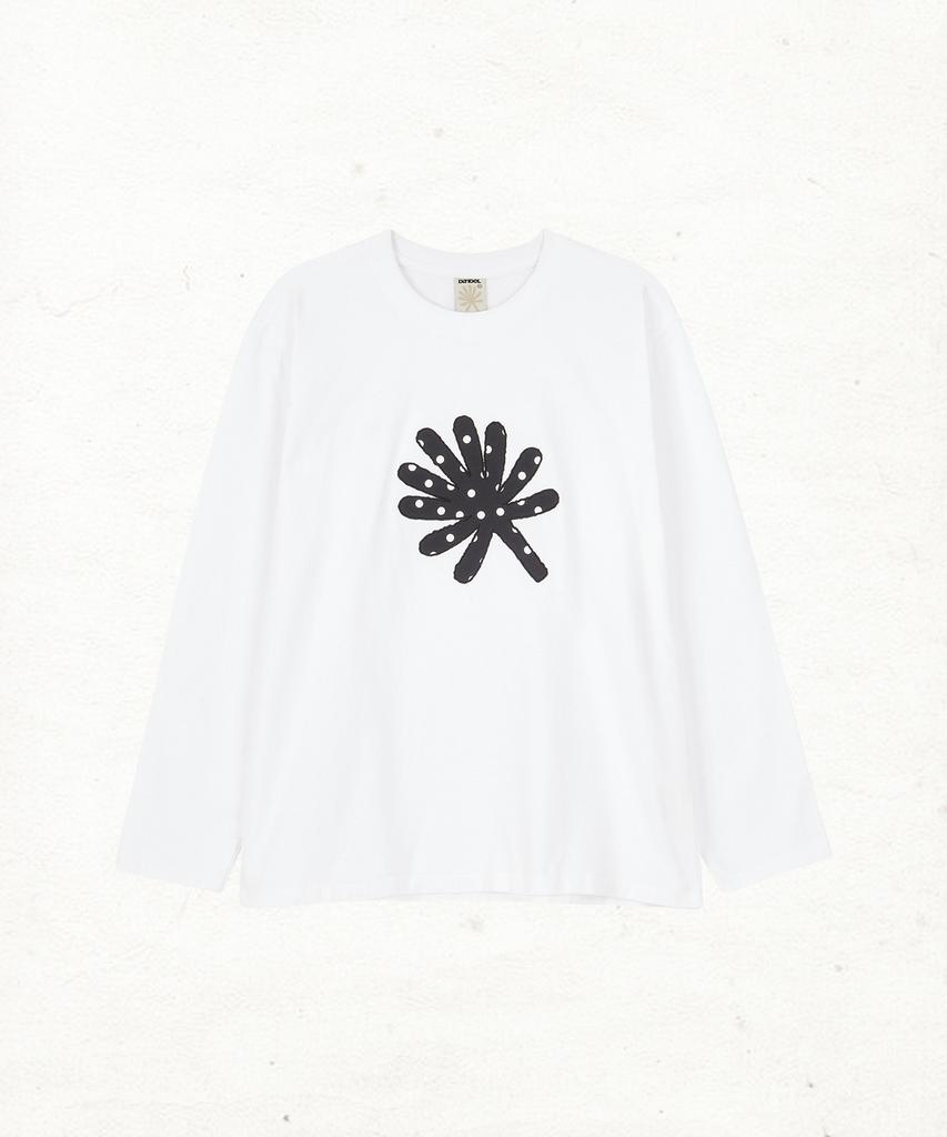 Dandel Dd Symbol Applique Long Sleeve (White)