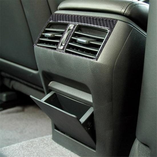 2Pcs Carbon Fiber Interior Rear Air Vent Outlet Cover Trim For Acura TL