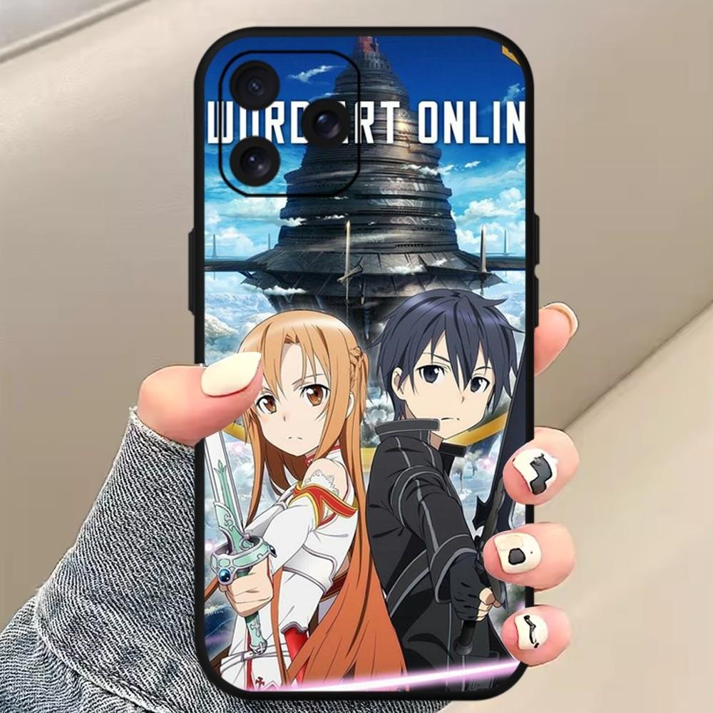Bilibili Schwert Art Online Anime Telefon Fall Für Xiaomi 10 12 Poco M3 X3 Nfc Redmi 10 11S Lite Ultra 4G 5G Schwarz Weiche Shelll