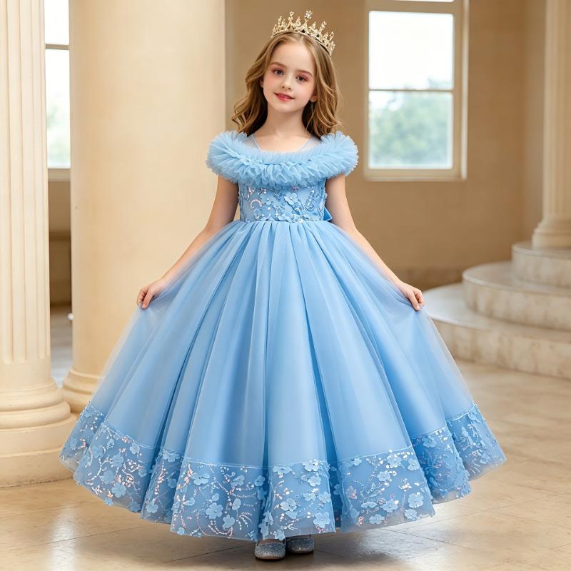 Prinzessinnen-Tüllkleid für Mädchen, für Kinder von 3 bis 12 Jahren