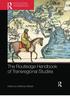 The The Routledge Handbook of Transregional Studies Book