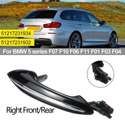 1ks Černá 51217231932 Auto Přední/Zadní Pravá Vnější Klika Dveří Pro B F10 F01