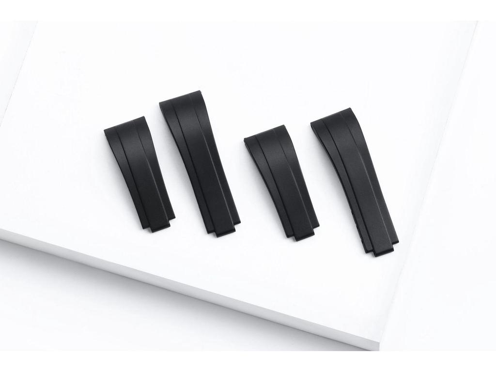 Rolex Silikon Uhrenarmband mit Ratschen-Mikroverstellschließe, 20mm Konvexer Stil