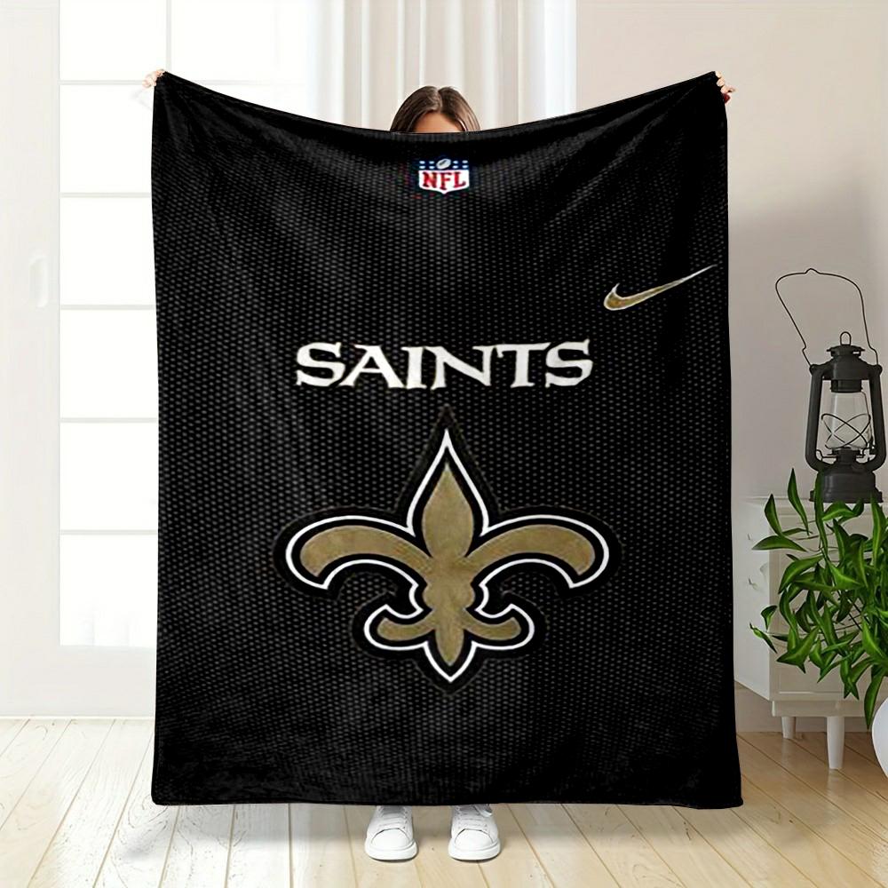 New Orleans Saints Logo Blanket Design Flannel blanket for bedroom, living room, sofa, and nap sofas
