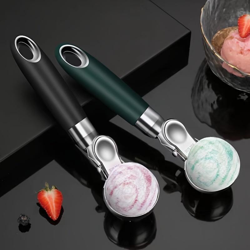 Premium Stainless Steel Ice Cream Scoop Durable, Easy Release Melon Fruit Baller