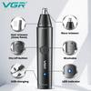VGR 2in1 IPX 5 Waterproof Hair Removal Nose Hair Trimmer for Men&Women Grooming Beard Electric Ear Cleaner Eyebrow Trimmer for Face Body Rechargeable
