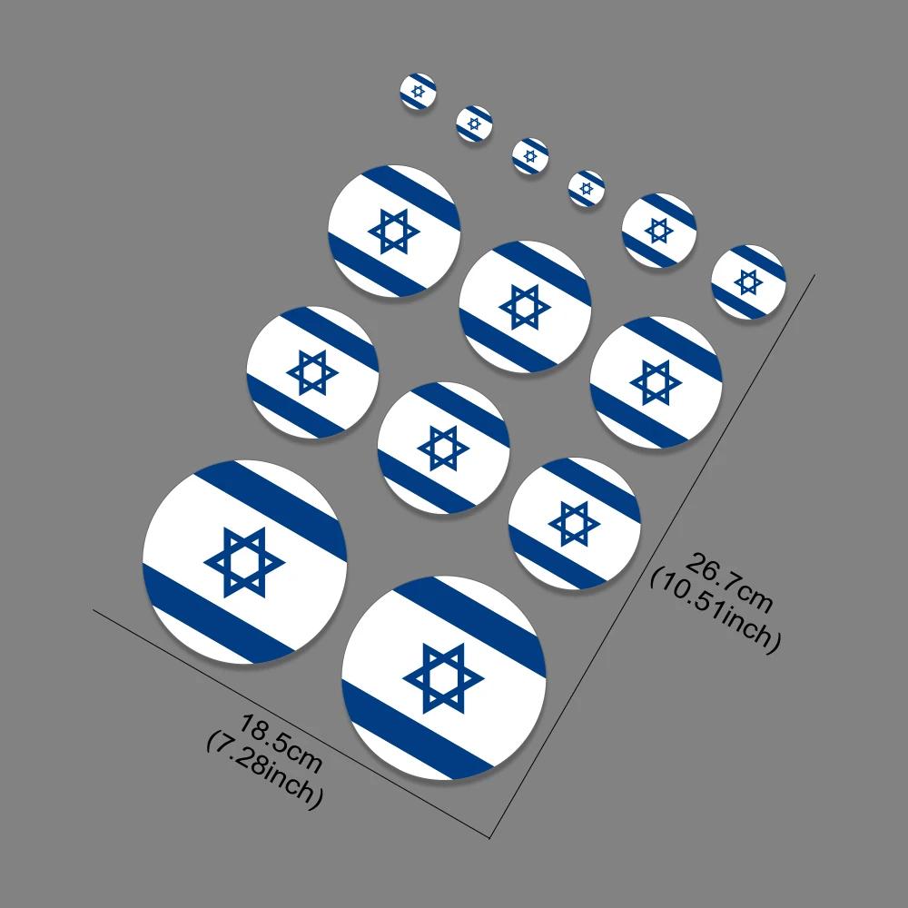 Flag of Israel Stickers Car Window Various Size Israeli Decor Vinyl Decals Accessories For Toyota Honda Daihatsu Peugeot Nissan