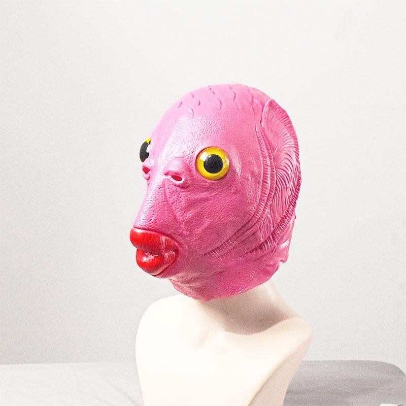 Green Fish Monster Latex Headgear - Mermaid Halloween Prank Cosplay Mask