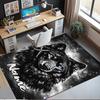 Custom Name Wolf Printed Carpet,Rug for Office Chair Living Room Bedroom Kitchen Room Decor Gifts.