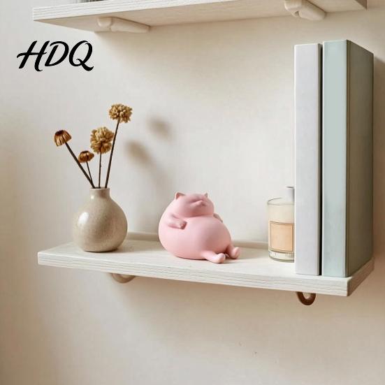 PLA Plastic Cat Ornament 3D Printed Fat Figurine Cute Lazy Statue Desktop Minimalist Tabletop for Office Desk And Shelf Decor Decorative Props