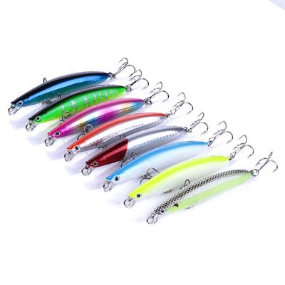 1pc metal jig fishing lure with feather 10g artificial bait freshwater jiggS/&K