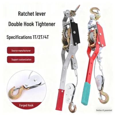 Handmatige Dubbele Haak Draad Ratel Spanner Trekker