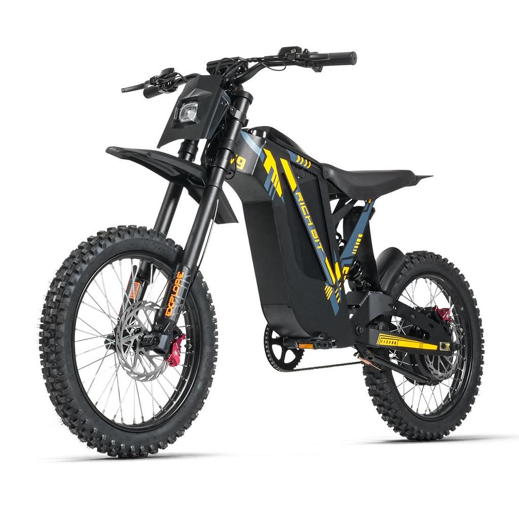 RICH BIT V9 Ultra Elektrisches Dirtbike, 48V 20AH Akku, Vollfederung, 17’’ Geländereifen